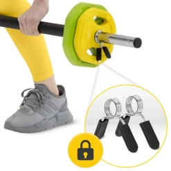 Sztanga treningowa z obciążeniem żeliwnym 20 kg