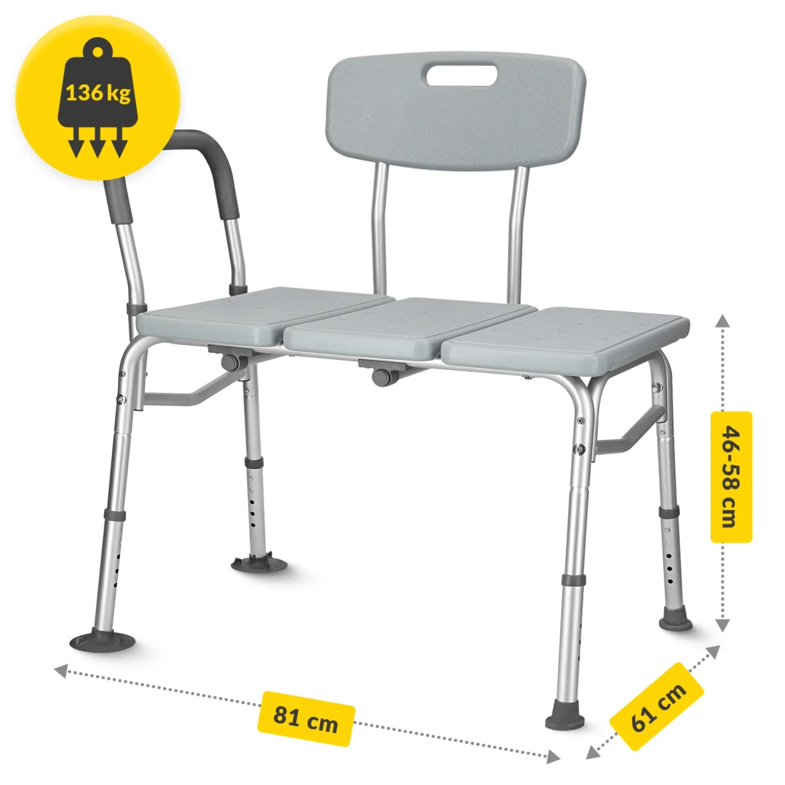 Taboret pod prysznic szeroki