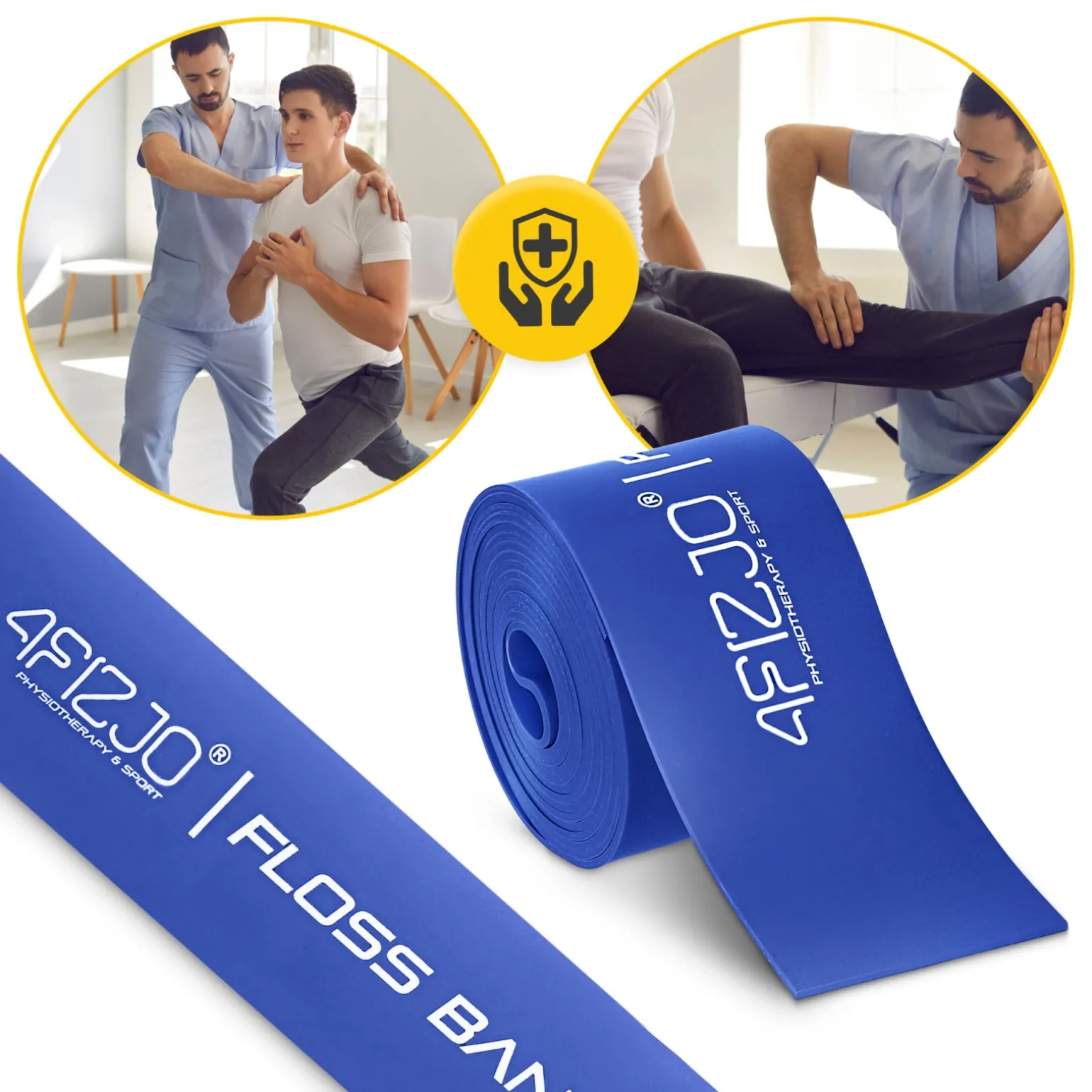 Taśma rehabilitacyjna do ćwiczeń FLOSS BAND 1,5 mm niebieska
