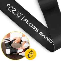 Taśma rehabilitacyjna do ćwiczeń FLOSS BAND 1,5 mm czarna