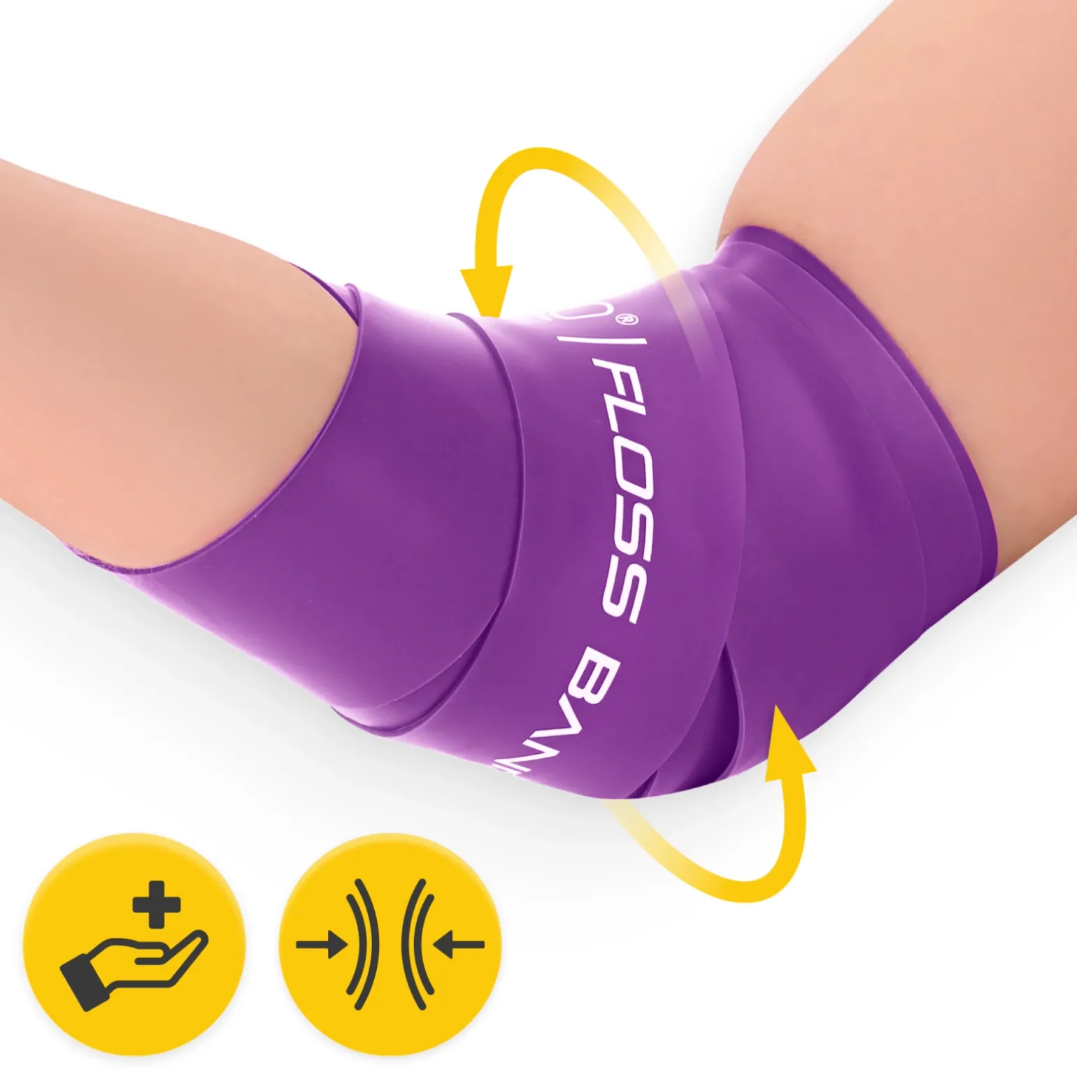 Taśma rehabilitacyjna do ćwiczeń FLOSS BAND 1,5 mm fioletowa