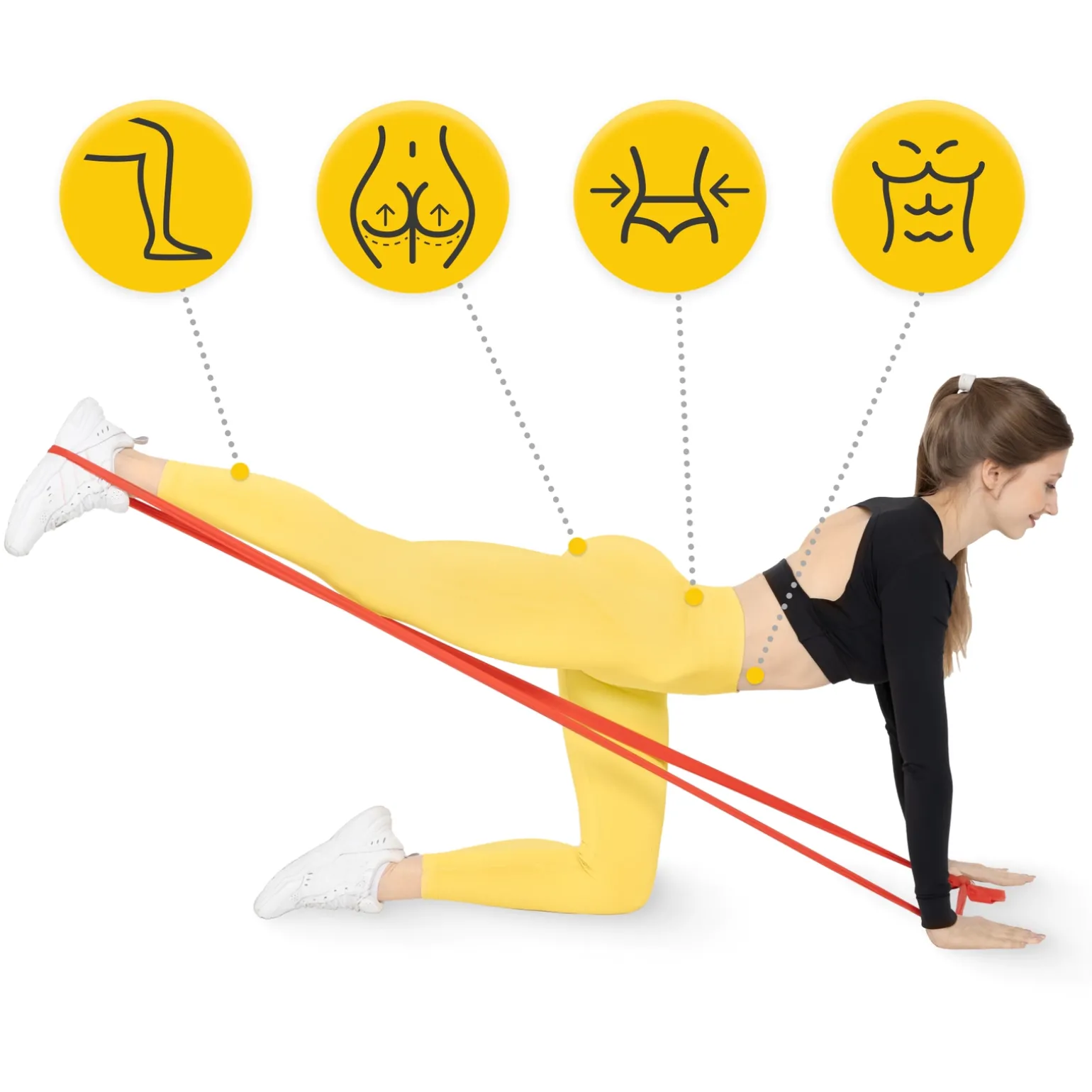 Taśma rehabilitacyjna FLAT BAND 2-4 kg 30 m
