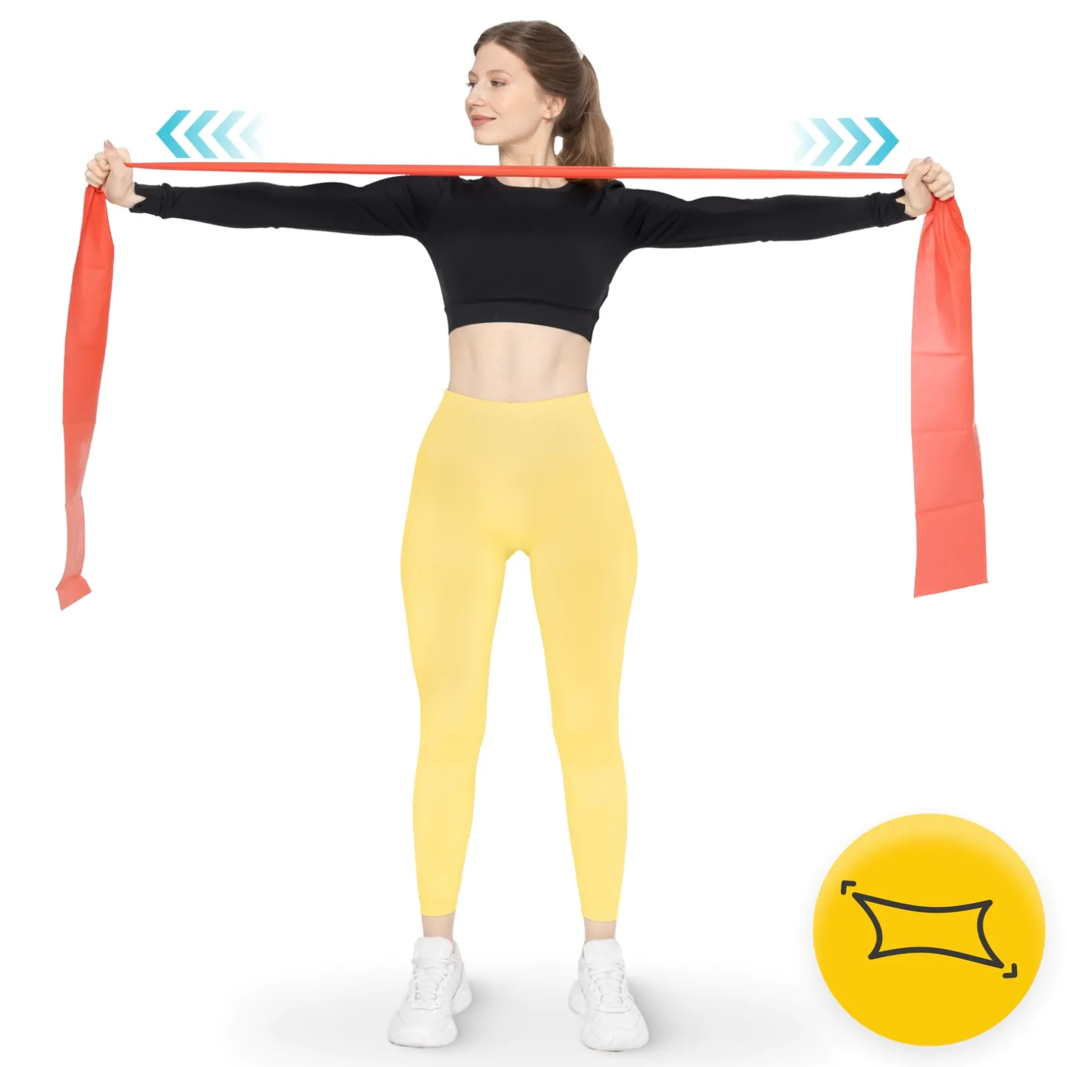 Taśma rehabilitacyjna FLAT BAND 2-4 kg 30 m