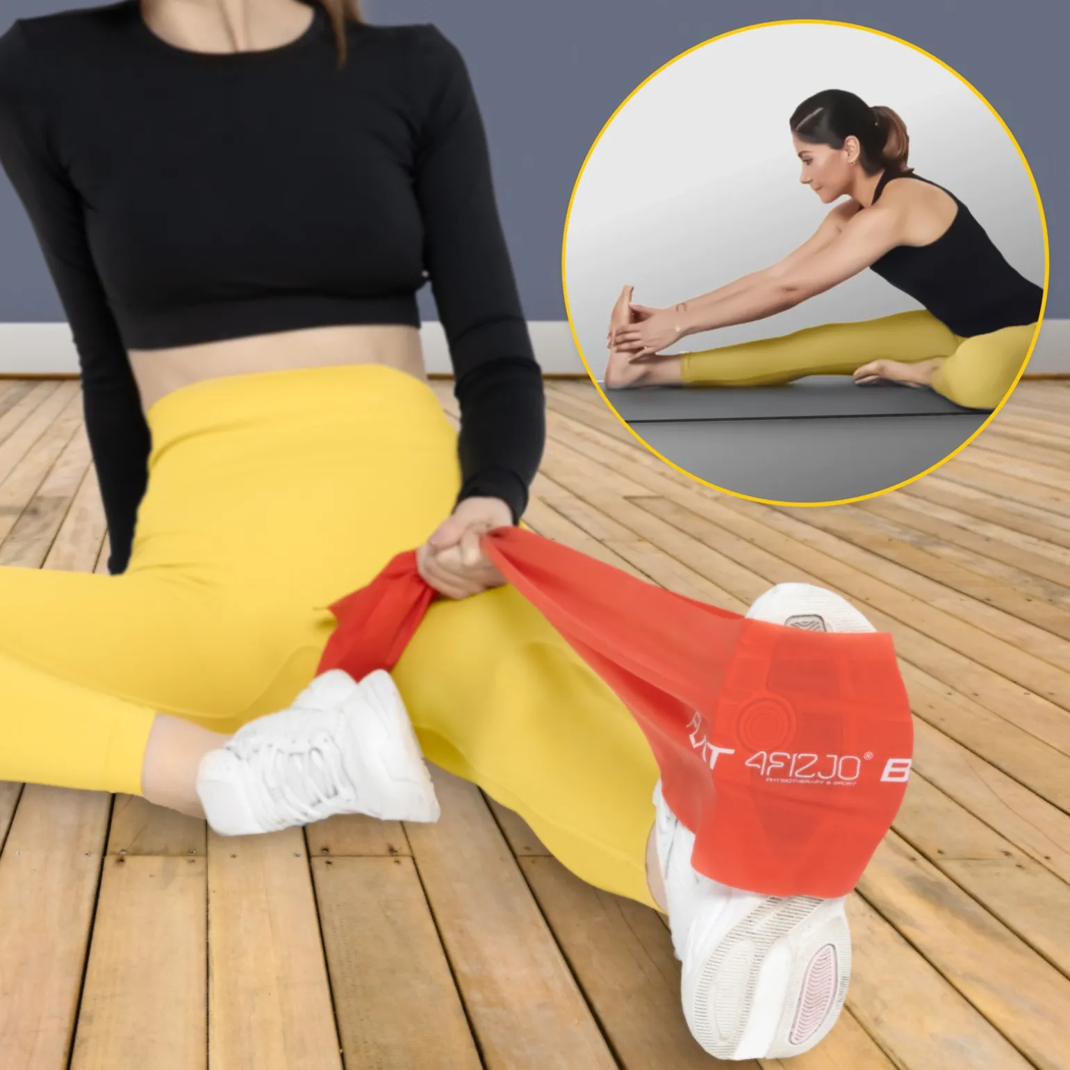 Taśma rehabilitacyjna FLAT BAND 2-4 kg 30 m