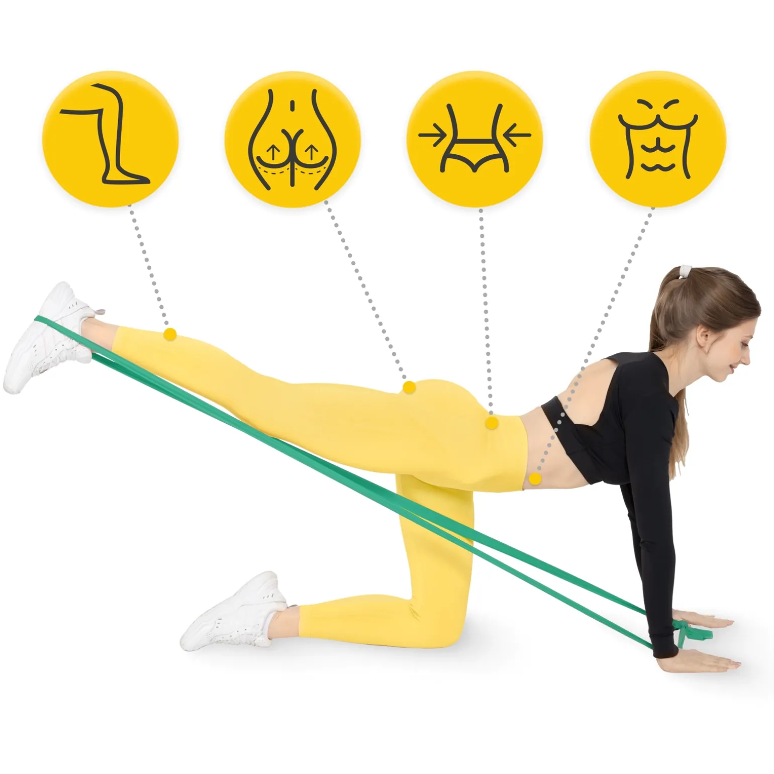 Taśma rehabilitacyjna FLAT BAND 5-8 kg 30 m