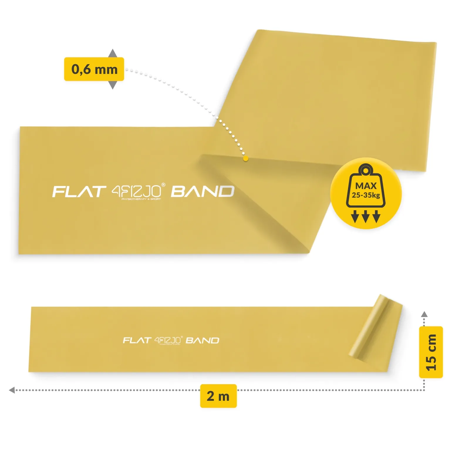 Taśma rehabilitacyjna FLAT BAND 25-35 kg