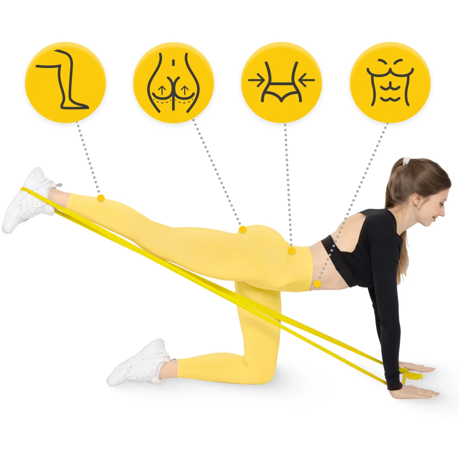 Taśma rehabilitacyjna FLAT BAND 1-2 kg