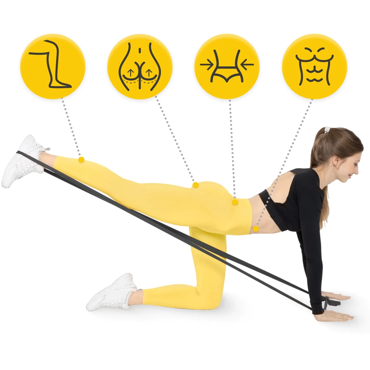 Taśma rehabilitacyjna FLAT BAND 12-15 kg 30 m