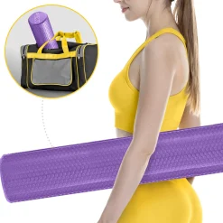Wałek do masażu z wypustkami CARE+ 90 cm fioletowy