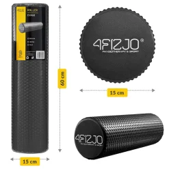 Wałek do masażu z wypustkami CARE+ 60 cm czarny