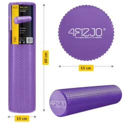 Wałek do masażu z wypustkami CARE+ 60 cm fioletowy