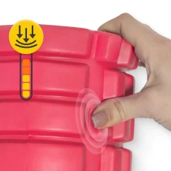 Wałek do masażu z wypustkami EVA 33 cm różowy