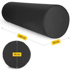 Wałek rehabilitacyjny kształtka do masażu 100 x 30 cm czarna