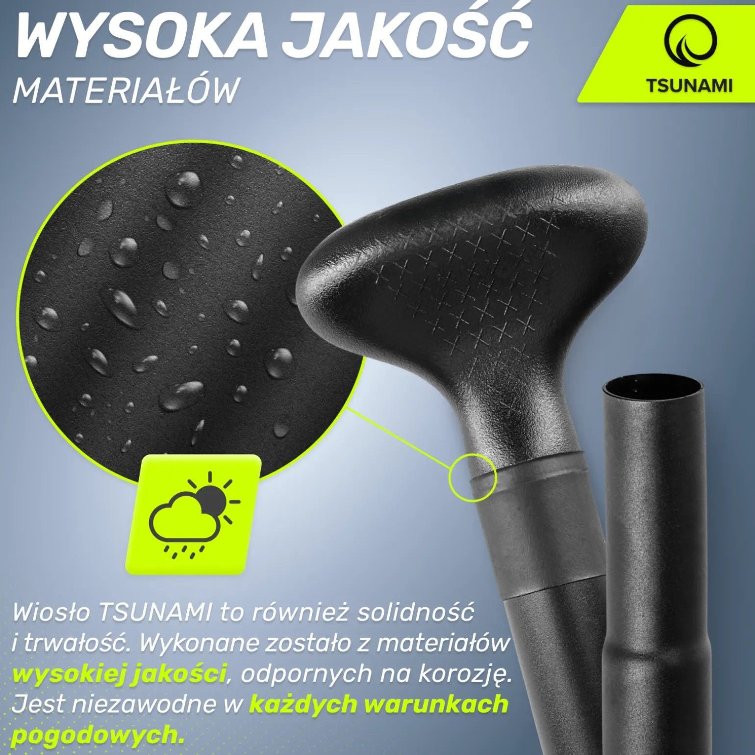 Wiosło składane regulowane TSUNAMI