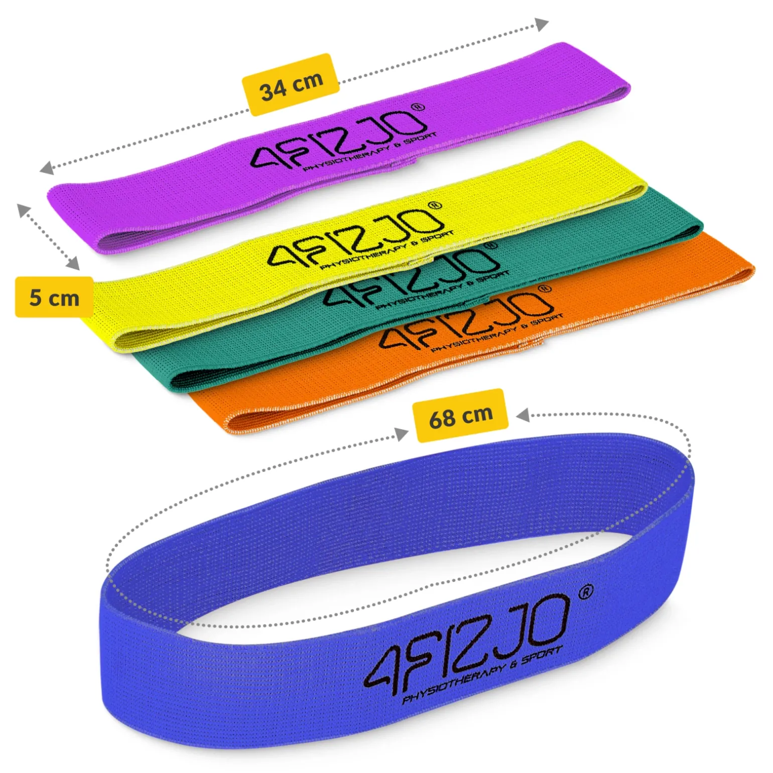 Zestaw 5 gum materiałowych FLEX BAND