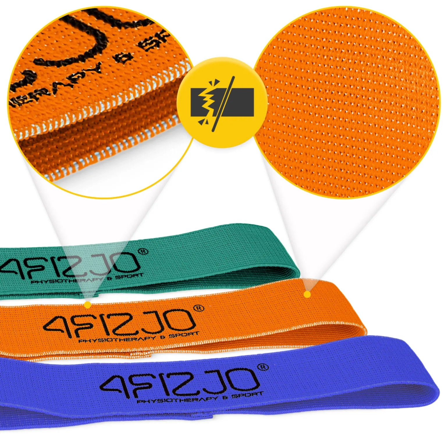 Zestaw 3 gum materiałowych do ćwiczeń FLEX BAND
