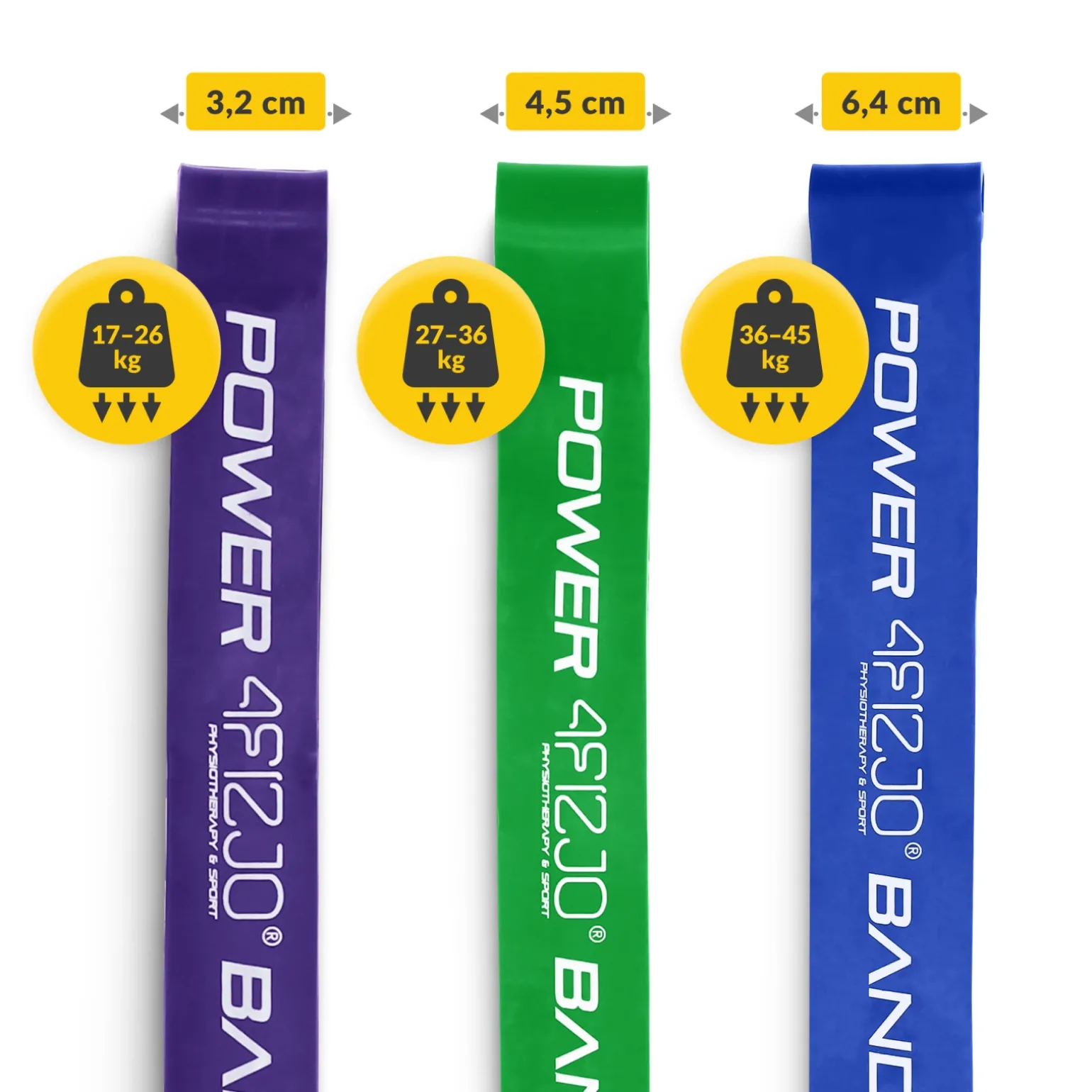 Zestaw 6 gum oporowych POWER BAND
