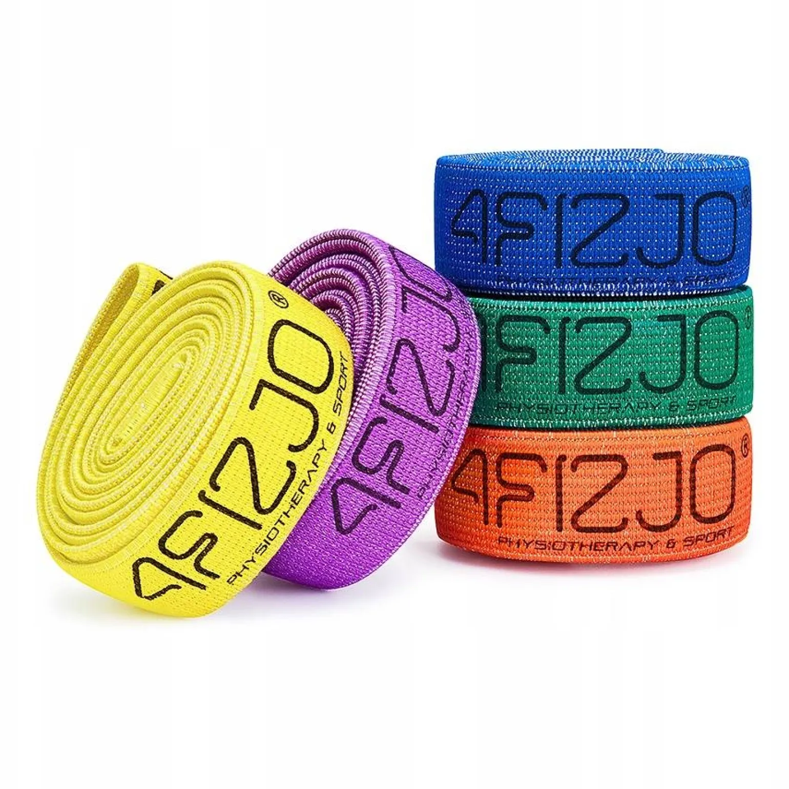 Zestaw 5 materiałowych gum oporowych POWER BAND