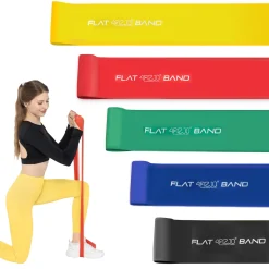 Zestaw 5 taśm rehabilitacyjnych FLAT BAND 2M