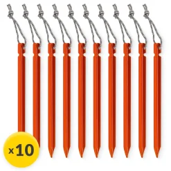 Zestaw aluminiowych śledzi do namiotu 15 cm 10 szt. - trójkątne