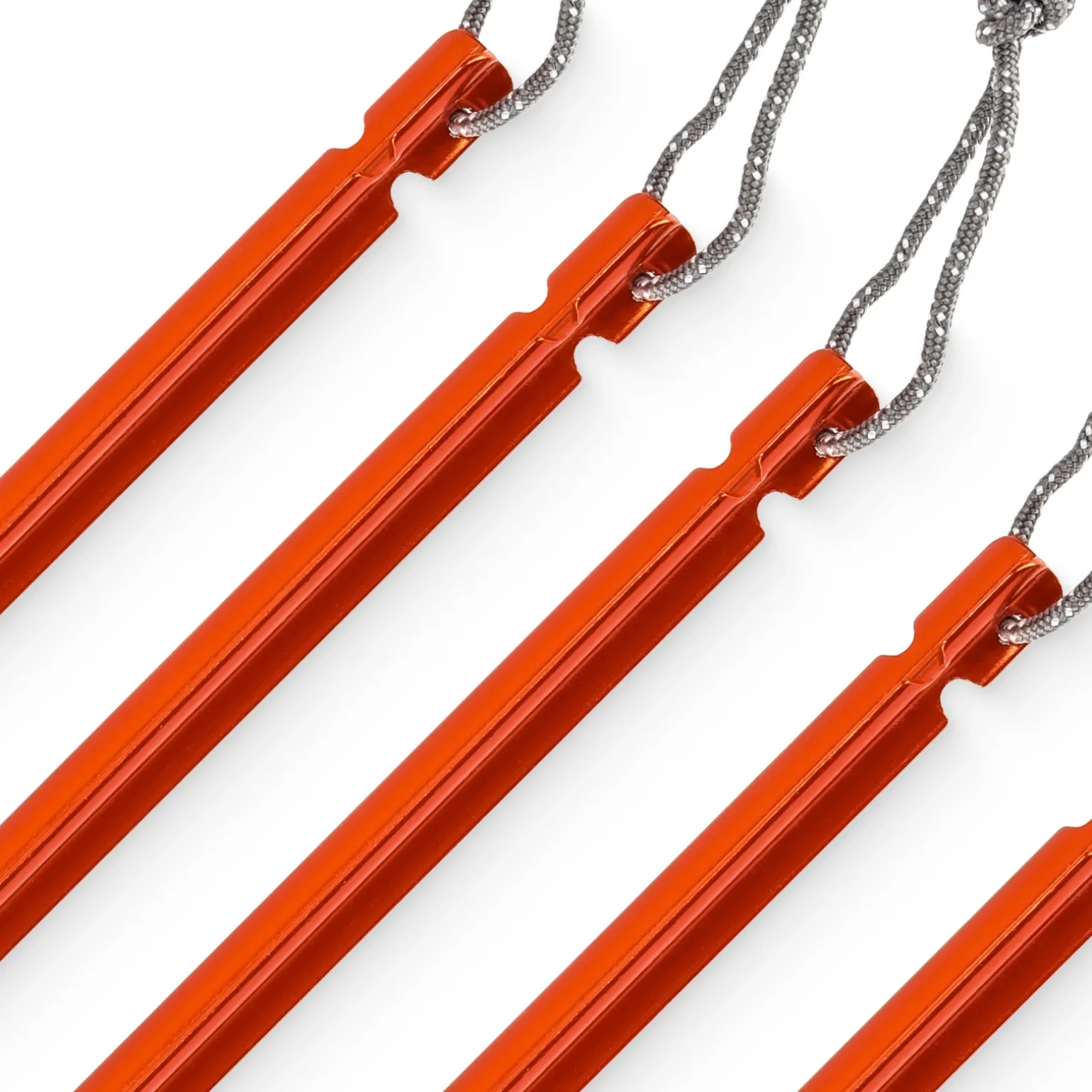Zestaw aluminiowych śledzi do namiotu 15 cm 10 szt. - trójkątne