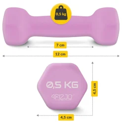 Zestaw hantelek żeliwnych 7 kg